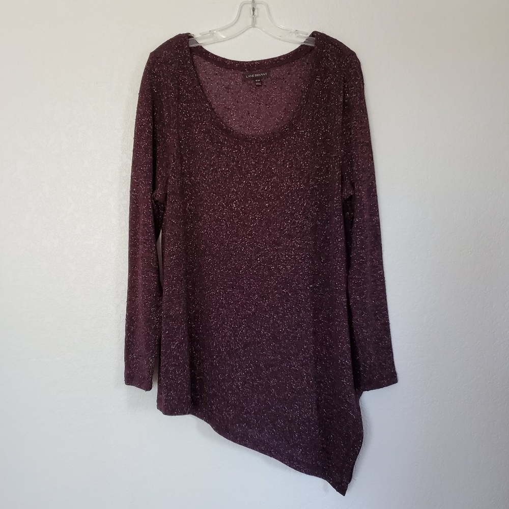 Purple Asymmetrical Sweater